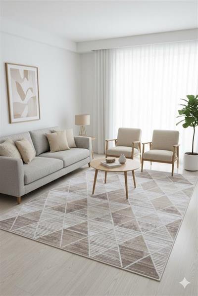 32- ALFOMBRA MAGIC 122 BEIGE 67X130