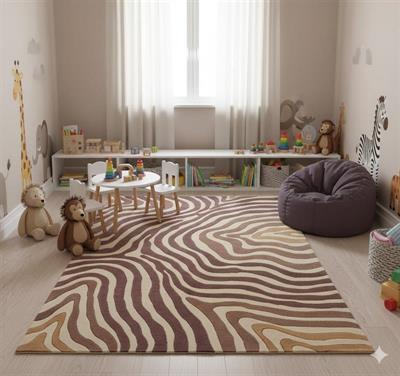 126- ALFOMBRA MILANO 140X200 MARRONES