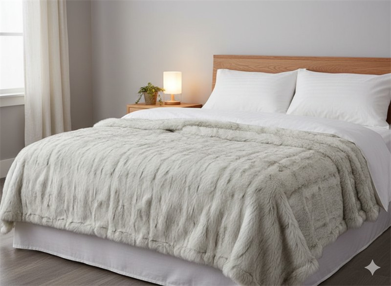 3- PLAID PIELES 39 ANTILOPE 140X170