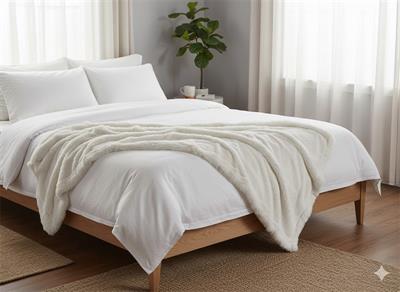 8- PLAID FOX 001 C13 CRUDO 120X160